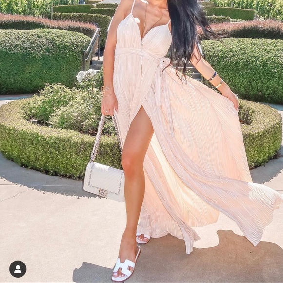 Fashion Nova Wrap around maxi dress sz small - Picture 1 of 4